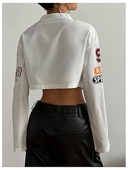 Amazon.com: SHENHE Women's Racer Biker Jacket Lightweight